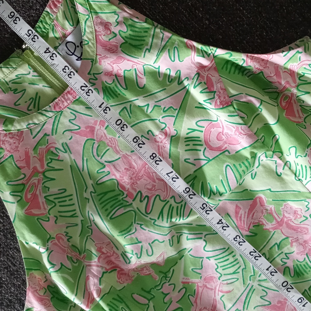 🐒VTG/RARE Lilly Pulitzer🐒 - "Musical Monkeys" Sleeveless Shift Dress - Picture 15 of 15